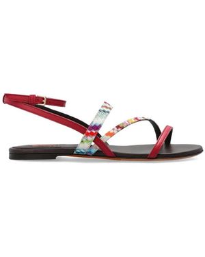 Missoni Flat Sandals - Rojo