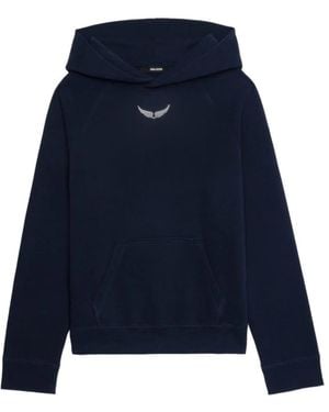 Zadig & Voltaire Georgy Embellished Hoodie - Blauw