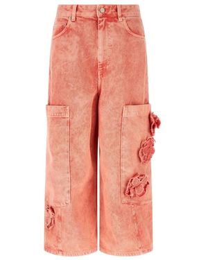 Ganni Wide Jeans - Pink