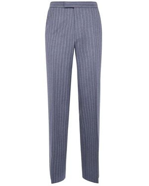 Tom Ford Wide Broeken - Blauw