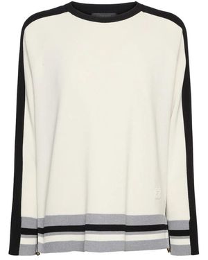 Elena Miro Truien & Vesten ,Veelkleurig ,Polyester Maglia Regular - Zwart