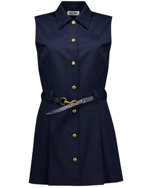 Miu Miu Short Dresses - Blue