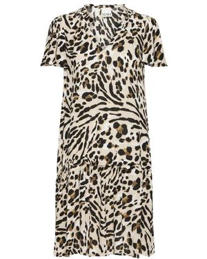 Ichi Midi Dresses - Black