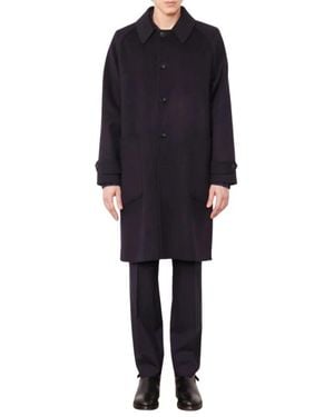 Officine Generale Bryce Wool Coat - Blau