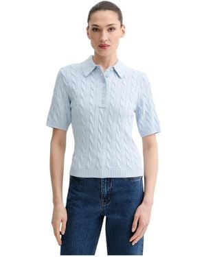 Gestuz V-Neck Strickware - Blau
