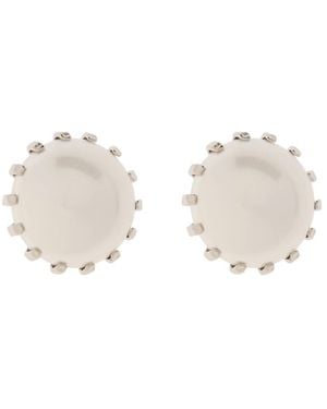 Marni Glass Pearl Earrings - Weiß