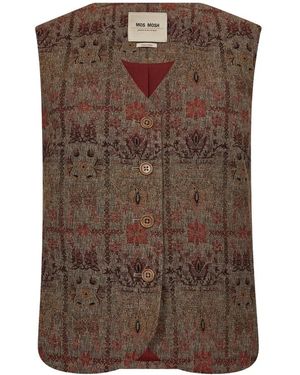 Mos Mosh Sleeveless Tops - Brown