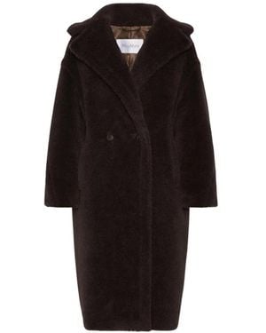 Max Mara Jassen ,Bruin ,Double-Breasted Coats - Zwart