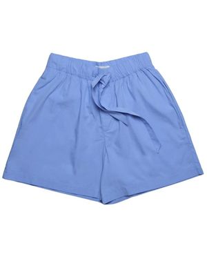 Tekla Korenbloemblauwe Pyjamashorts