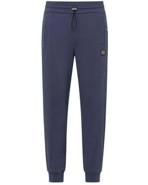 Philipp Plein Broeken ,Blauw ,Katoen Racing Trainingsbroeken