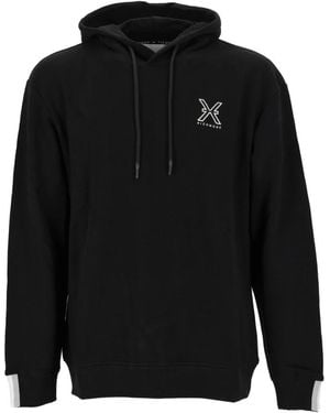 RICHMOND Schwarzer Fischer Fleecepullover