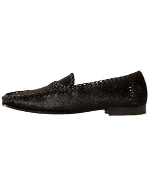 Hereu Schwarze Kalbshaar Stilvolle Schuhe