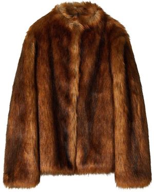 Patrizia Pepe Jassen ,Bruin ,Fox-Patroon Jas