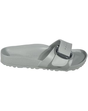 Birkenstock Schoenen ,Grijs ,Madrid Big Buckle Narrow Fit