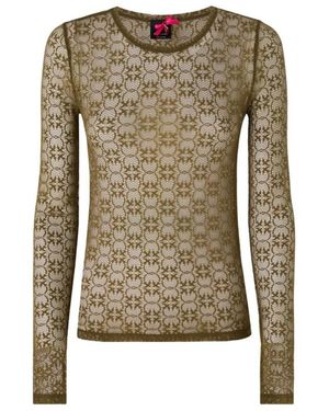 Pinko Round-Neck Knitwear - Green