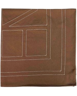 TOTEME Silky Scarves - Marrone