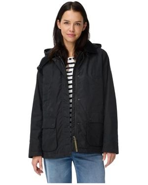 Camel Active Stijlvolle Jas Met Capuchon - Zwart