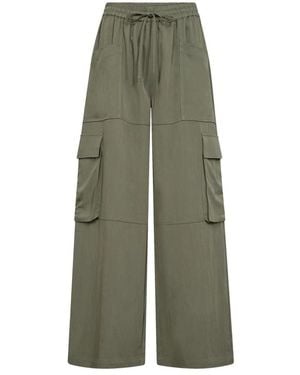 co'couture Wide Trousers - Groen