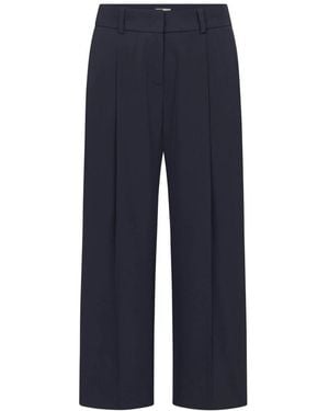 Seductive Bundfaltenhose - Blauw