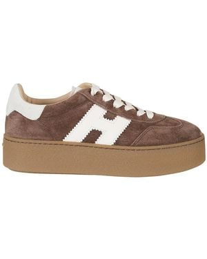 Hogan Cool H698 Wildleder-Sneaker - Braun