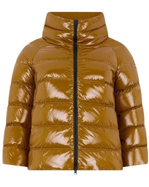 Herno Gesteppte Jacke Mit Reißverschluss - Braun
