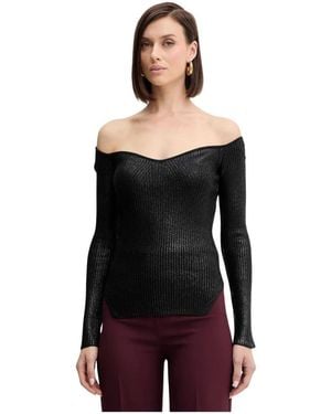 SIMONA CORSELLINI Round-Neck Knitwear - Noir