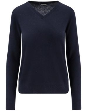 Max Mara V-Neck Knitwear - Blue