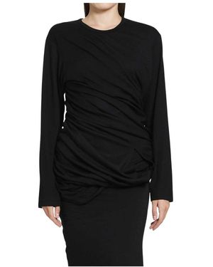 Junya Watanabe Langarm-T-Shirt - Schwarz