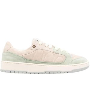 Santha Schoenen ,Groen ,Leer Model 2 Suede - Wit