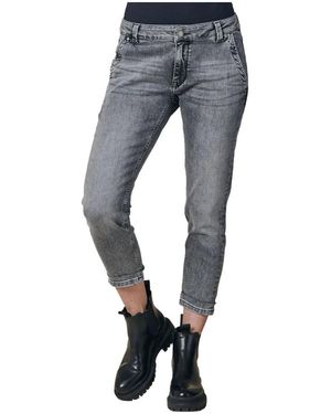 Zhrill Jeans > cropped jeans - Bleu