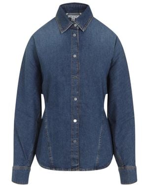 Alaïa Curved Shirt - Blue
