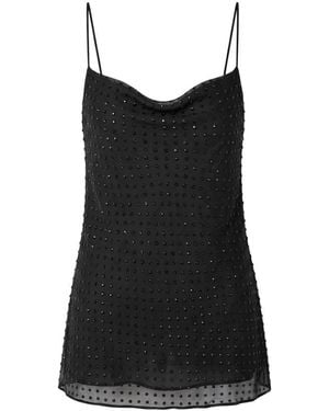 Trussardi Jeans-Oberteil Mit Trägern Und Glitzerpunkten - Schwarz
