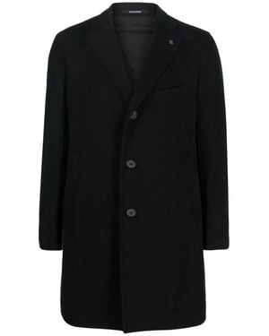 Tagliatore Single-Breasted Coats - Black
