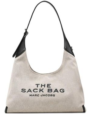 Marc Jacobs Tassen ,Logo Handtas Met Henkel - Grijs