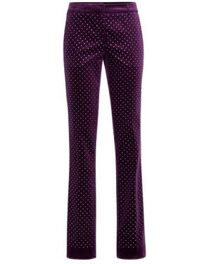 Philipp Plein Straight Trousers - Morado