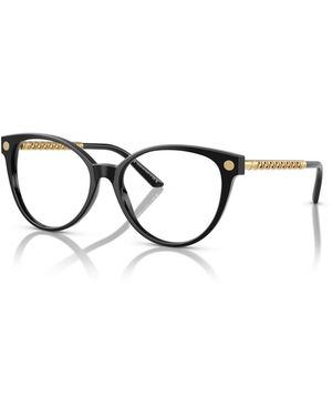 Versace Schwarze Logo Brillenfassungen