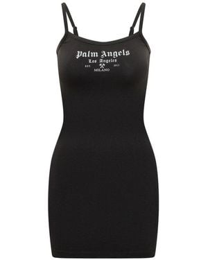 Palm Angels Short Dresses - Black