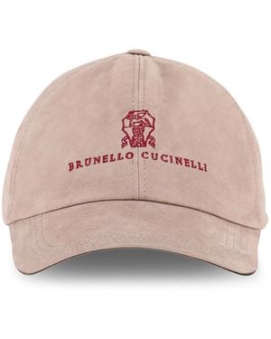Brunello Cucinelli Baseball-Cap Aus Wildleder - Pink