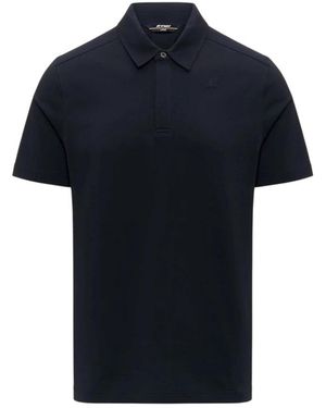 K-Way Tops ,Blauw ,Katoen Polo Viggo
