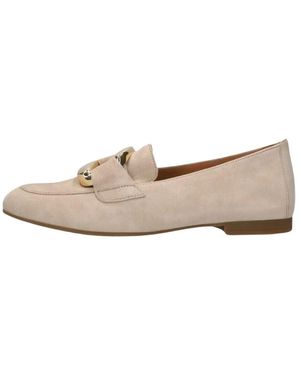 Gabor Loafer Mit Goldenem Horsebit-Detail - Natur