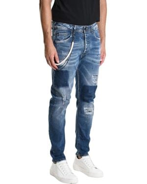 Xagon Man Urban Jeans Mit Stilvollen Details - Blau