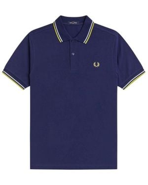 Fred Perry Tops ,Blauw ,Katoen M3600 Poloshirt