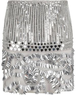 Alberta Ferretti Korte Rokken - Grijs