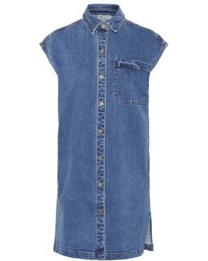 My Essential Wardrobe Blaues Hemdkleid Im Mwleyla-Stil