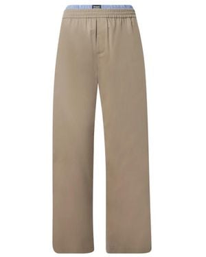 MSGM Wide Trousers - Neutro