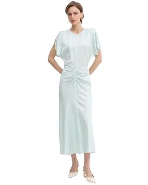 Victoria Beckham Bela Midi Jurk - Blauw