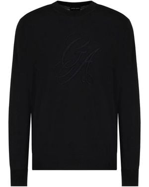 Giorgio Armani Round-Neck Knitwear - Noir