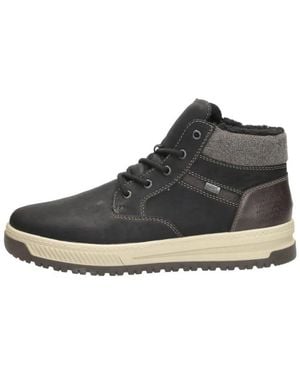 Rieker Veterschoenen Hoog - Schwarz