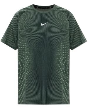 Nike Fitness ,Groen ,Polyester Stride Aero-Fit T-Shirt