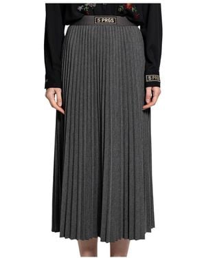 5 PROGRESS Midi Skirts - Nero
